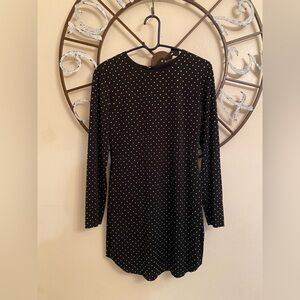 B Darlin Black and White Polka Dot Dress